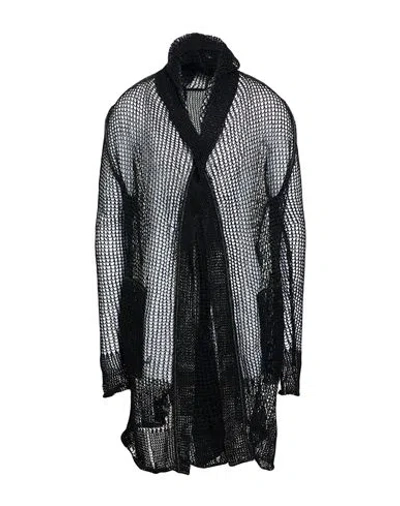 Masnada Man Cardigan Black Size L Linen