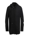 Masnada Man Cardigan Black Size L Wool, Mohair Wool, Polyamide In Black