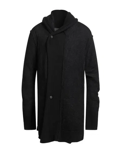 Masnada Man Cardigan Black Size L Wool, Mohair Wool, Polyamide