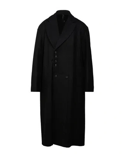 Masnada Man Coat Black Size 40 Wool, Polyamide