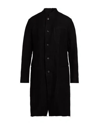 Masnada Man Coat Black Size 42 Hemp, Wool