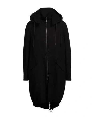 Masnada Man Coat Black Size 40 Hemp, Wool