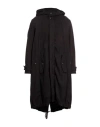 Masnada Man Coat Black Size 42 Wool, Elastane In Blue