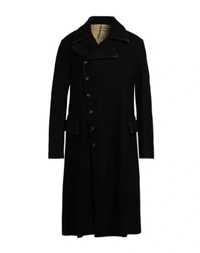 Masnada Man Coat Black Size 42 Wool, Polyamide