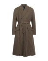 Masnada Man Coat Dark Green Size 42 Cotton, Wool, Metallic Fiber In Gray