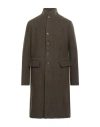 Masnada Man Coat Lime Green Size 42 Wool, Polyamide In Green