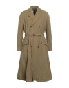 Masnada Man Coat Military Green Size 40 Cotton, Wool, Metallic Fiber In Brown
