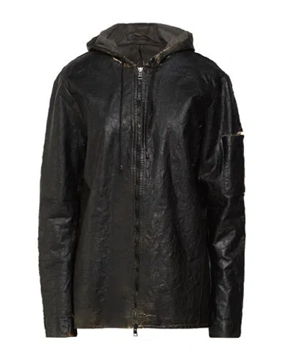 Masnada Man Jacket Black Size 44 Cotton