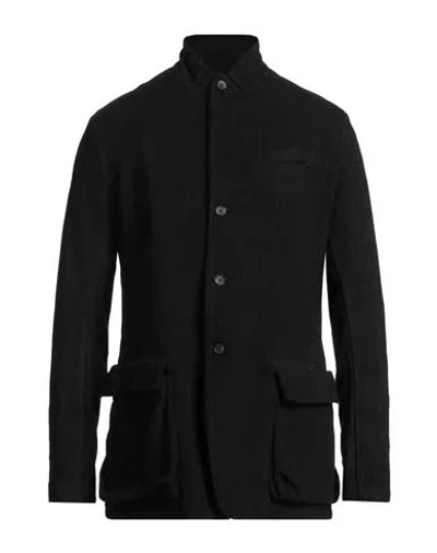 Masnada Man Jacket Black Size 44 Cotton, Elastane