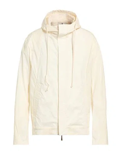 Masnada Man Jacket Cream Size 40 Cotton, Elastane In White