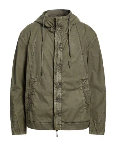 Masnada Man Jacket Military Green Size 44 Cotton, Elastane