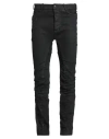 Masnada Man Jeans Black Size 34 Cotton, Elastane In Multi