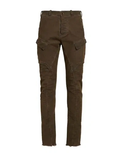 Masnada Man Jeans Military Green Size 32 Cotton, Elastane