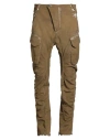 Masnada Man Jeans Mustard Size 32 Cotton, Elastane In Brown