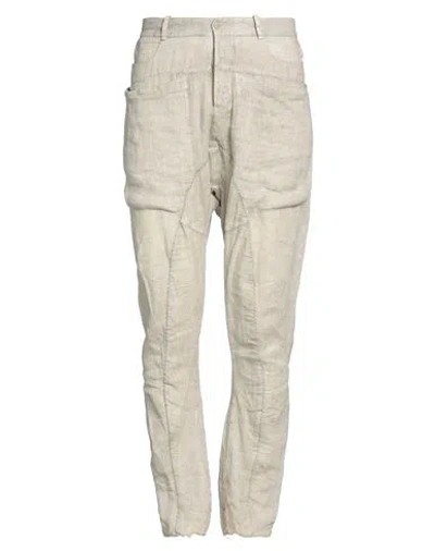 Masnada Man Pants Beige Size 34 Linen