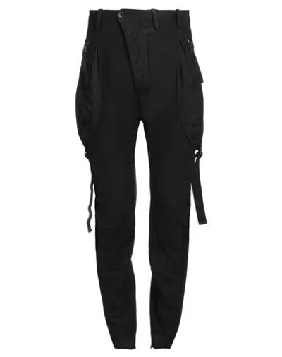 Masnada Man Pants Black Size 30 Cotton, Elastane