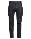 Masnada Man Pants Black Size 32 Cotton, Elastane In Black