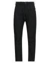 Masnada Man Pants Black Size 32 Cotton, Wool, Metallic Fiber In Black