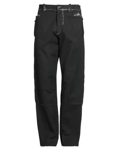 Masnada Man Pants Black Size 34 Cotton, Elastane