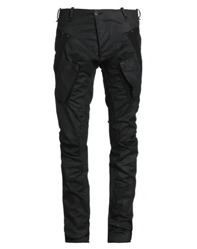 Masnada Man Pants Black Size 34 Cotton, Elastane In Multi