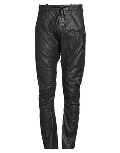 Masnada Man Pants Black Size 34 Linen