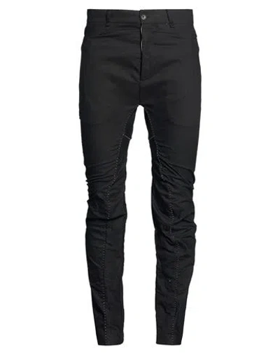 Masnada Man Pants Black Size 36 Cotton In Blue