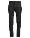 Masnada Man Pants Black Size 36 Cotton, Elastane In Black