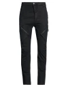 Masnada Man Pants Black Size 36 Cotton, Elastane In Black
