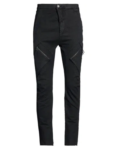 Masnada Man Pants Black Size 36 Cotton, Elastane