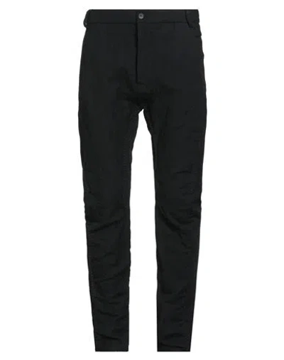 Masnada Man Pants Black Size 38 Cotton, Wool, Metal