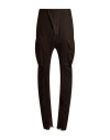 Masnada Man Pants Brown Size 30 Wool, Elastane In Brown