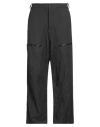 Masnada Man Pants Charcoal Size 32 Cotton, Wool, Metallic Fiber In Black