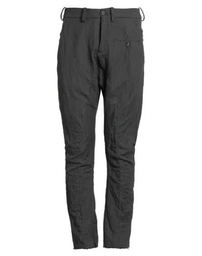 Masnada Man Pants Charcoal Size 32 Cotton, Wool, Metallic Fiber In Gray