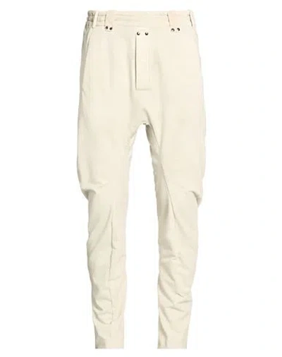Masnada Man Pants Cream Size 34 Cotton, Elastane In White