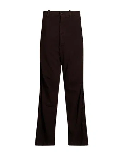 Masnada Man Pants Dark Brown Size 30 Wool, Elastane