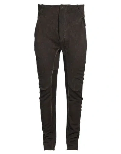Masnada Man Pants Dark Brown Size 34 Cotton