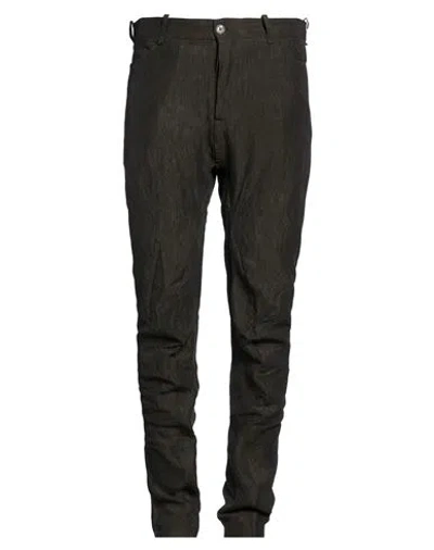Masnada Man Pants Dark Green Size 38 Linen