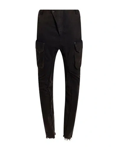 Masnada Man Pants Gunmetal Size 32 Wool, Elastane In Multi
