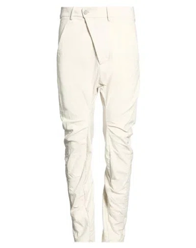 Masnada Man Pants Ivory Size 30 Cotton In White