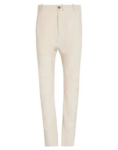 Masnada Man Pants Ivory Size 30 Cotton, Linen, Metal In White