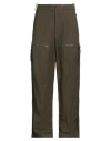 Masnada Man Pants Khaki Size 32 Cotton, Wool, Metallic Fiber In Brown