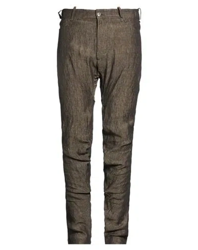 Masnada Man Pants Khaki Size 38 Linen In Neutral