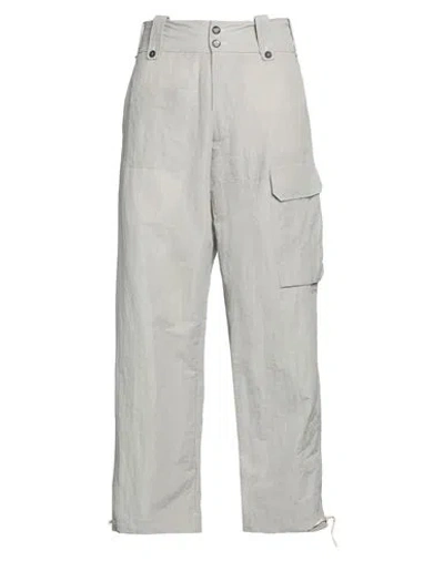 Masnada Man Pants Light Grey Size 32 Cotton, Linen, Metal