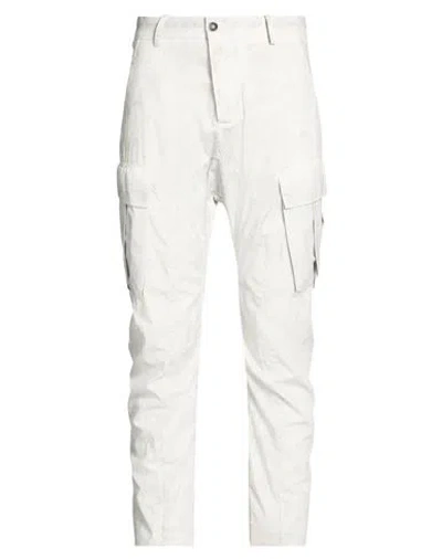 Masnada Man Pants Light Grey Size 36 Cotton, Elastane In White
