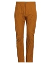 Masnada Man Pants Marigold Size 38 Cotton, Wool, Metal In Brown