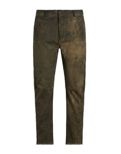 Masnada Man Pants Military Green Size 30 Cotton, Elastane