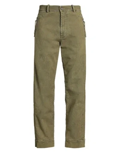Masnada Man Pants Military Green Size 32 Cotton, Elastane