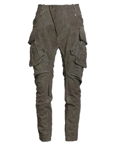 Masnada Man Pants Military Green Size 32 Cotton, Elastane In Brown