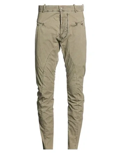 Masnada Man Pants Military Green Size 32 Cotton, Elastane In Gray