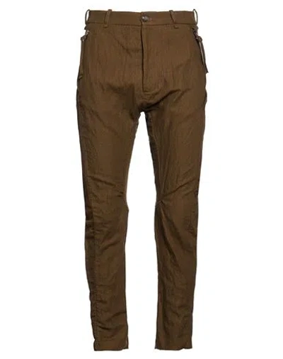 Masnada Man Pants Military Green Size 32 Wool, Cotton, Metal